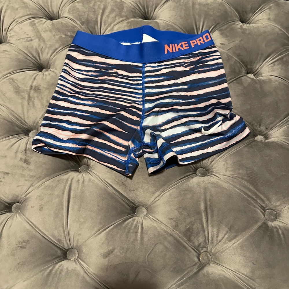 Nike pro shorts - blue and orange